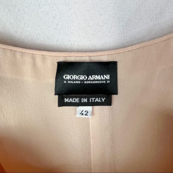 Giorgio Armani Blush Pink Spaghetti Strap Bodysuit 42 / US 6 - Picture 4 of 8